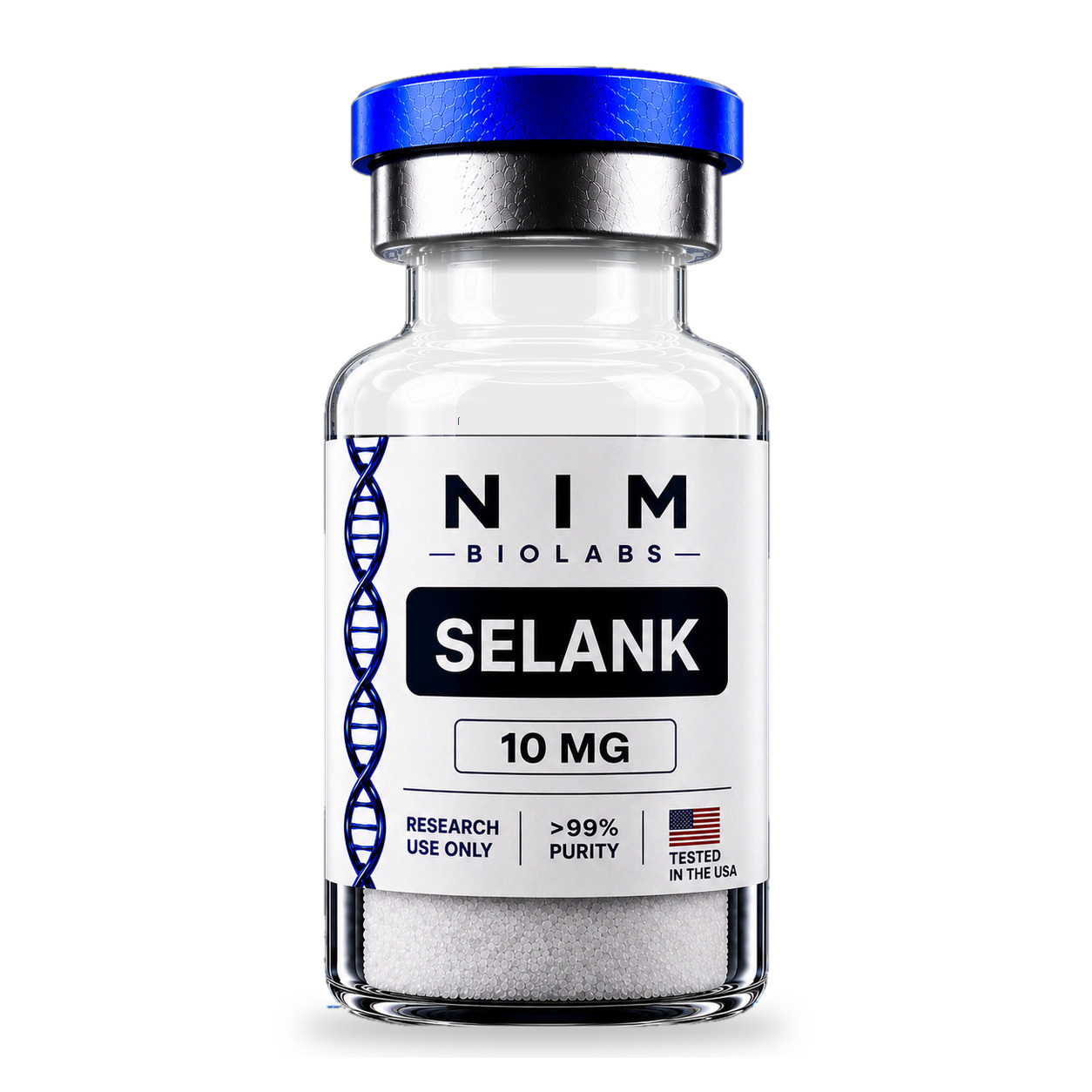 Selank 10 mg vial, NIM BioLabs